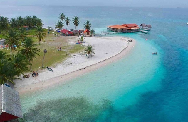 Over-the-Water cabins in San Blas Islands