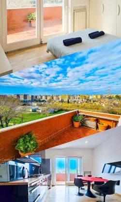 Panoramic Sunset Terrace Attic