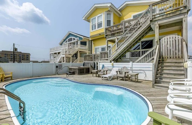 Pebble Beach | Oceanfront | Dog Friendly, Private Pool, Hot Tub | Nags Head