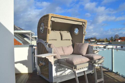 Penthouse "Meerzeit" Kellenhusen mit Strandkorb