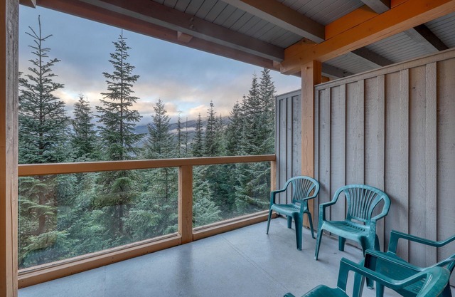 Perfect first-floor townhome with patio, kitchen, fireplace & mountain/ski views