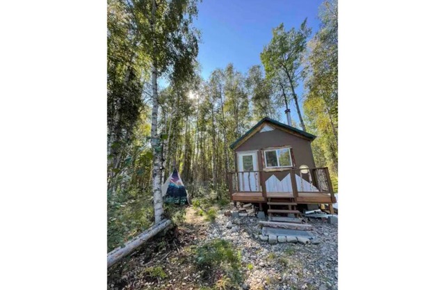 Pet friendly Alaska’s King Fisher Cabin 30 minutes from Talkeetna