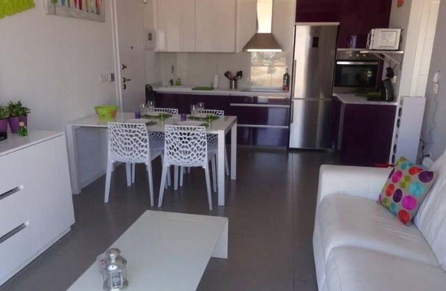Pilar De La Horadada: Sea view New Apartment 2 bedrooms with private solarium - beach 50 meters and pool in the residence