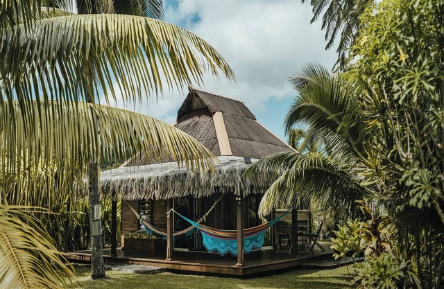 Private garden bungalow just 200m from the beach