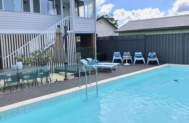 Private in ground pool with 3 bedroom house .