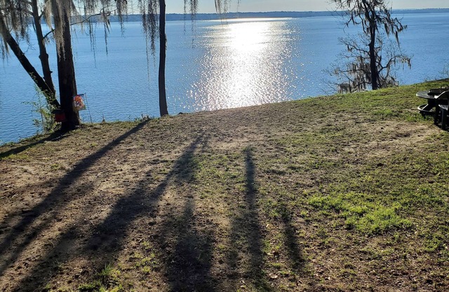 Private lake front home with gorgeous views.
