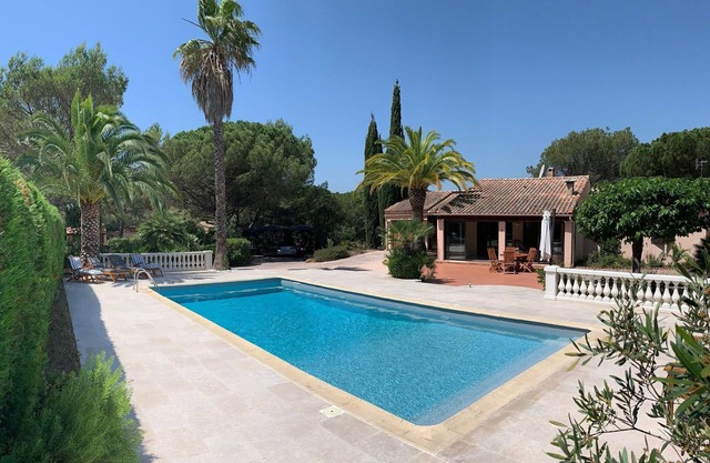 Private pool in Mediterranean house on the French Riviera