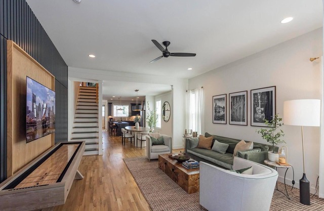 Professionally Designed 4BR | Hot Tub, Rooftop Lounge, Games & Backyard Vibes