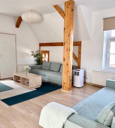 Przestronny apartament nr 7 z widokiem na góry Sowie