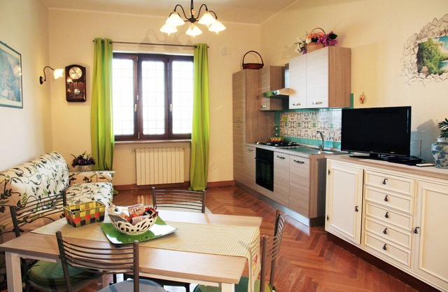 quiet panoramic two-room apartment with terrace and wi-fi