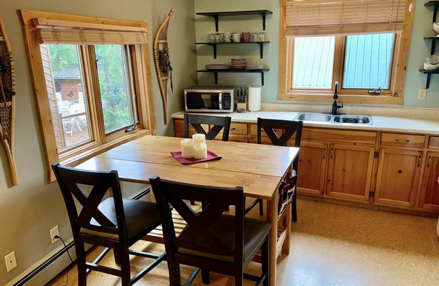 Rare main floor suite, with full kitchen and balcony mountain views.