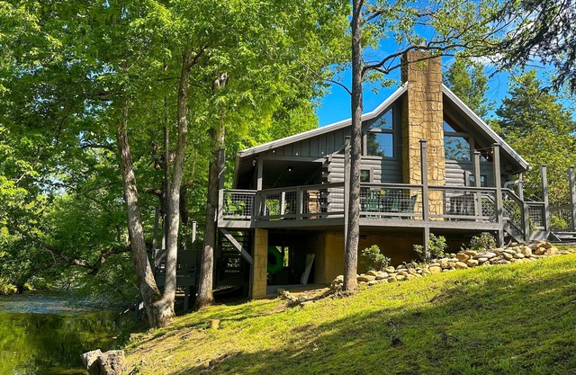 Rare & Private Riverfront Cabin with Natural Swimming Hole