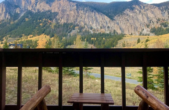 Rustic Cabin Condo With Soaring Views of Mt. Crested Butte