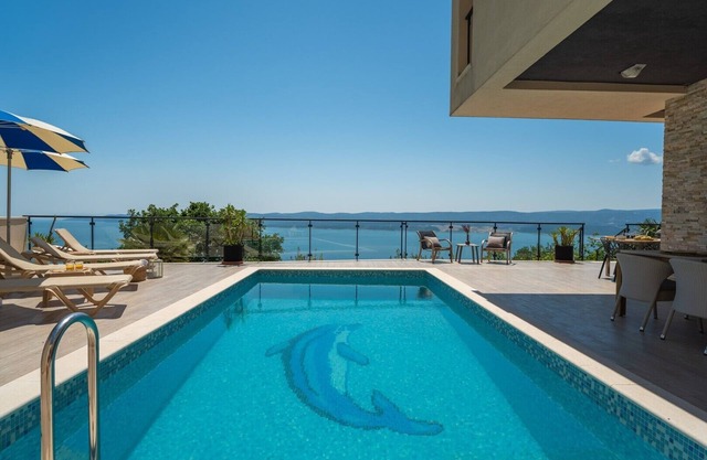 Seaview Villa Matea with 4 Bedrooms, Whirlpool, Sauna, Private pool
