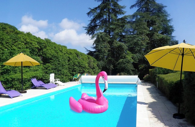 Secluded house: charm, big park, salt pool, Spa, fitness, boules, Wi-Fi and view