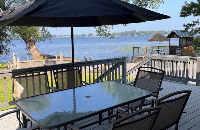 Secluded Lakefront Cabin on 1 acre lot with 200' of private shoreline with dock