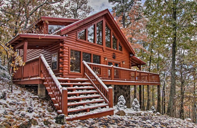 Secluded Smoky Mountain Cabin with Wraparound Deck!
