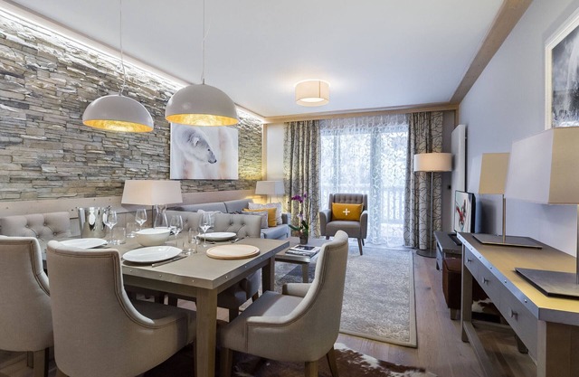 Ski-in/Ski-out Apartment in Courchevel Village with Parking and Fitness Access