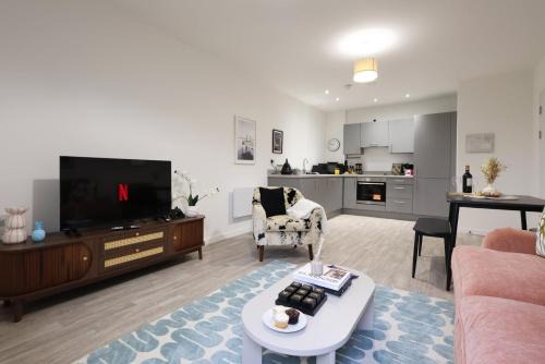 Sleek 1-Bed Apartment in Taunton Core