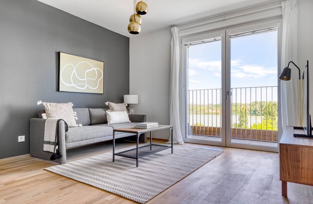 Sleek Brigittenau 1BR w/Roof & Pvt Loggia, nr Handeskai, by Blueground