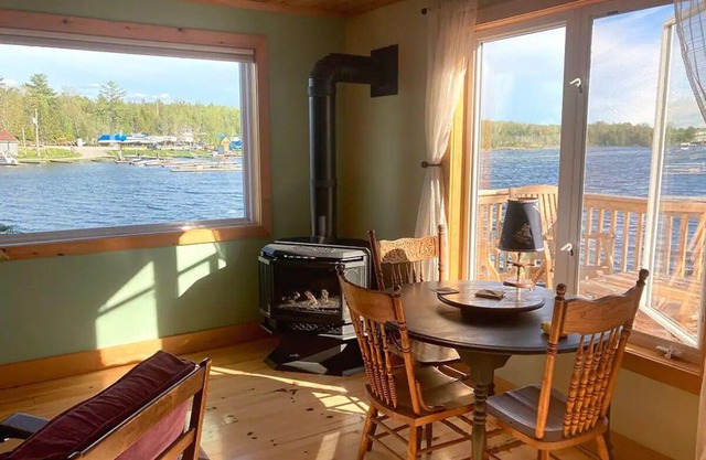 Sought-after 2-bedroom boathouse apartment right on the Gull Rivern