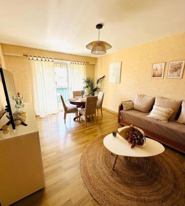 Spacieux 2 chambres 65m2 climatisé au village médiéval entre Nice et Antibes