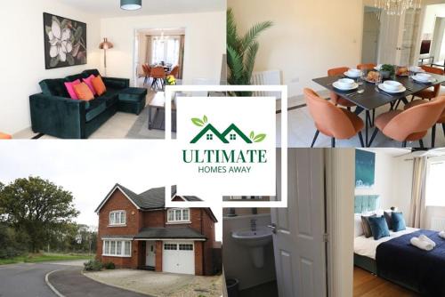 Spacious home with office and double driveway & FREE Wifi By ULTIMATE HOMES AWAY