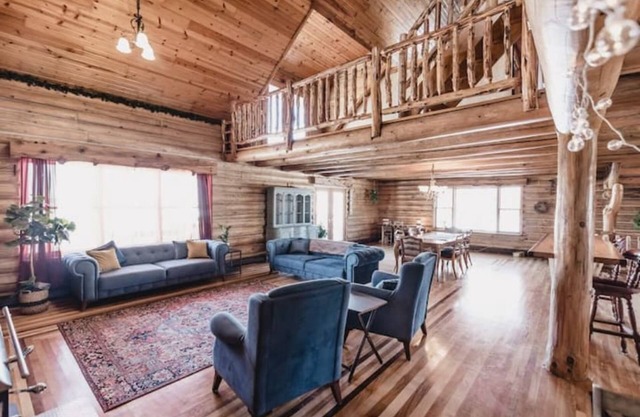 Spacious Multi-family Log Home with Sauna
