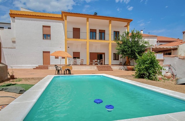Spacious vacation home with private outdoor pool.