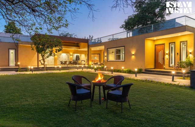 StayVista at Palash Van Luxury 3BR Private Pool Villa in New Delhi with Bonfire, Wi-Fi