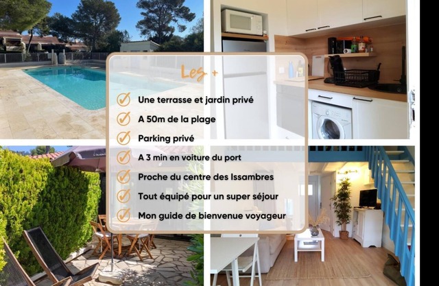 Studio 24m² | parking | air conditioning | swimming pool | beach