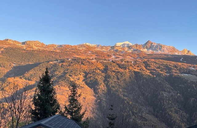 Studio with breathtaking view of Les Arcs