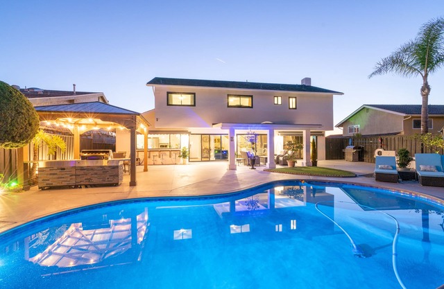 Stunning custom all new resort like, 5 luxury Private heated pool, near beach