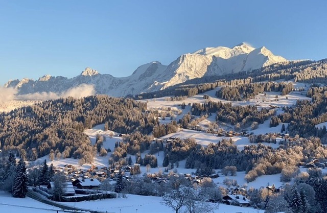 Stunning views of the Mont Blanc, spacious duplex