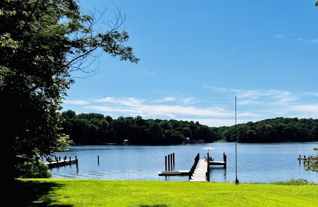 Stunning Water Front Home with Private Dock and Beach and Sunsets
