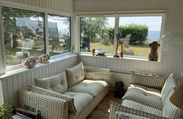 Summerhouse, 1st row spectacular sunsets and sea view, sculptures