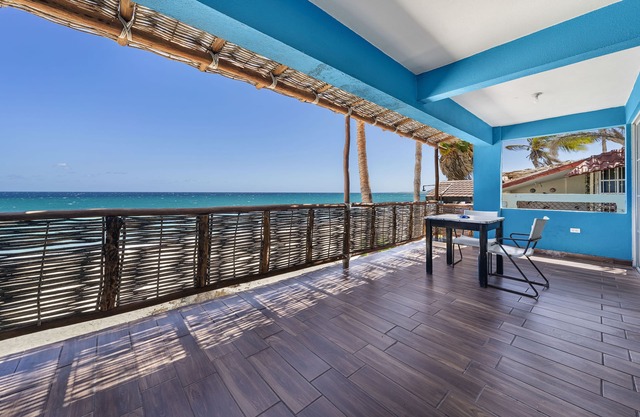 Sun and Sand.nSpectacularly beautiful beach views from your balcony.