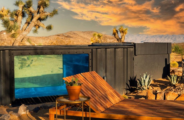 Sun Dream ~ Airy Designer Desert Home w/See Through Glass Pool