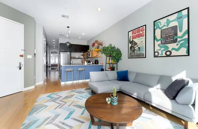Sunny and Modern 1-bedroom + Office condo in cool Clinton Hill/Bed Stuy Brooklyn