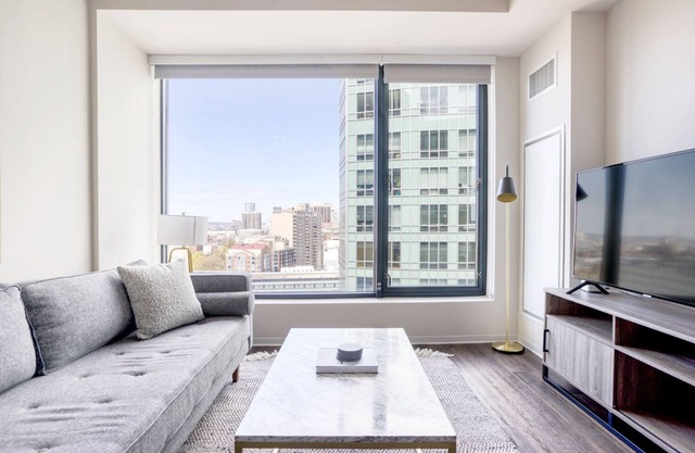Sunny Theatre District 1BR w/Gym & W/D, near Boylston T, by Blueground