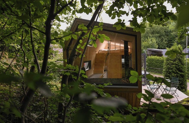 Sustainable Green Tiny House Pioneer in the Harz Mountains with panoramic views