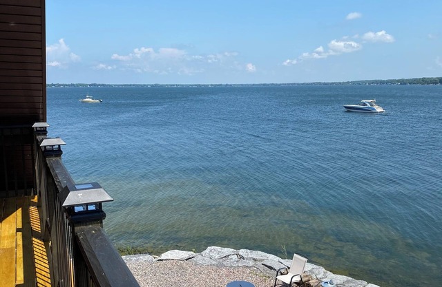 The Bayview, a lakehouse with 270 degree view of Guffin Bay and Adams Cove.