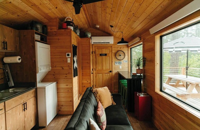The BIKE HAUS: A Montana Tiny Cabin Forest Retreat