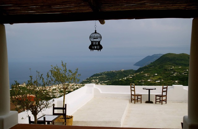 The Gelso panoramic house in Villa Paradiso. Lipari