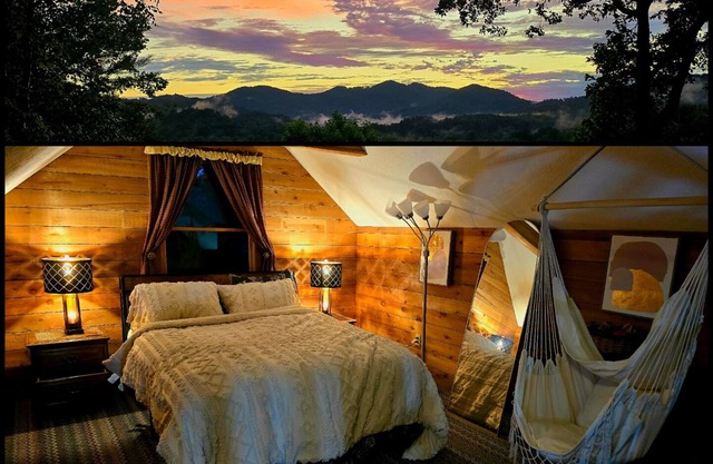 The Loft: Cabin Getaway w/Covered Porch & Stunning Mountain Views