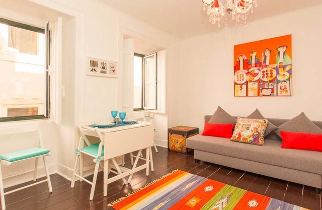 The Shabby Chic Bairro Alto is a One-bedroom Apartment Located in Bairro Alto