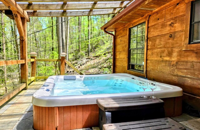 The Skinner’s Cabin: Hot Tub, Fireplace & Grill!