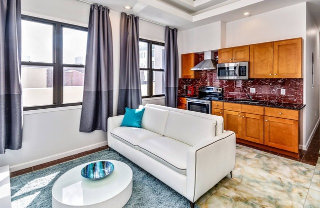 The spot just steps away from Reading Terminal 2BD apartment