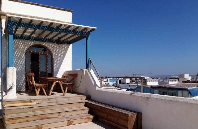The tower, mini-apartment above the roofs