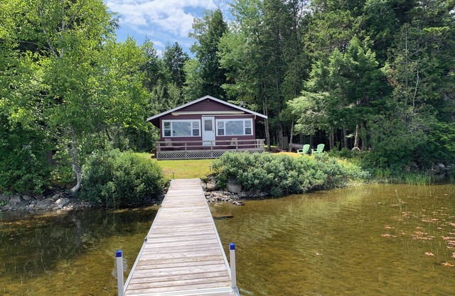 This beautiful cottage is set back 25 feet from Bog Lake in Northfield, Maine!